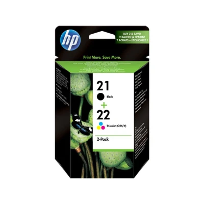 Afbeelding van HP 21+22 (SD367AE) Inktcartridge Zwart + 3 kleuren Voordeelbundel