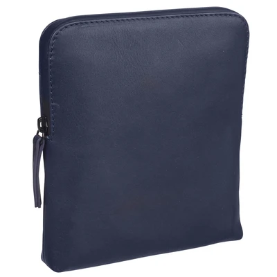 Afbeelding van LEONHARD HEYDEN Leren Schoudertas Den Haag Shoulder Bag Blue Donkerblauw