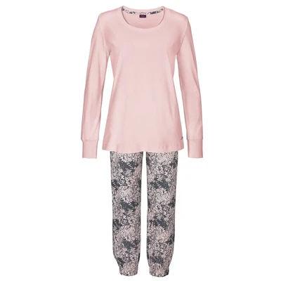 Afbeelding van Buffalo Pyjama, Dames, Maat: 32/34, Rosa gemustert