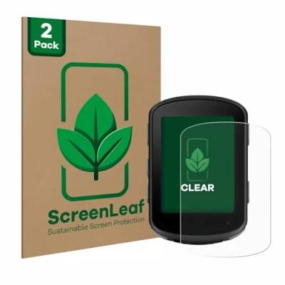 Afbeelding van ScreenLeaf Screenprotector voor Garmin Edge 540 Duurzame schermbescherming Folie Beschermfolie transparant (2 Stuks)