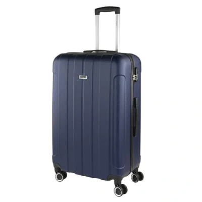 Afbeelding van ITACA Middelgrote Koffer. Medium Trolley Reiskoffer van ITACA. Lichtgewicht ABS Harde Schaal 4 Wielen Cijferslot 771160, Marine