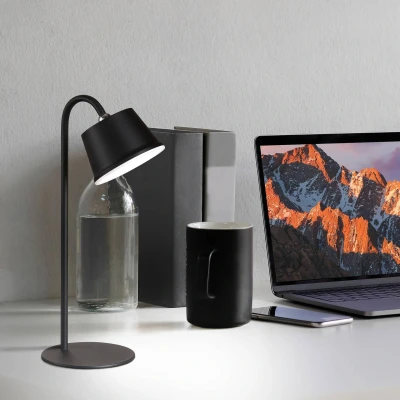 Afbeelding van FH Lighting LED accu tafellamp Voet, dimbaar zandzwart