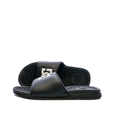 Afbeelding van DC Shoes Bolsa Badslippers, Maat: 38, Black Hoogwaardig imitatieleer