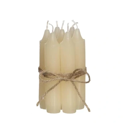 Afbeelding van Comforder Kaarsenset (7 stuks), 11 cm staafkaarsen crème, tafelkaarsen effen, 4+ uur brandduur