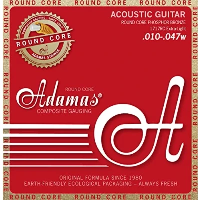 Afbeelding van Adamas Akustik Gitarren Saiten Historic Reissue Phosphor Bronze Round Core Satz Extra Light .010 .047 1717RC
