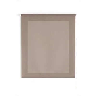 Afbeelding van Uniestor, rolgordijn lichtdoorlatend Basic Topo 100 x 175 Bruin