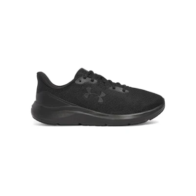 Afbeelding van Under Armour Charged Pursuit 4 Hardloopschoenen voor op de weg, Heren, Maat: 41, Black Textiel/ synthetisch