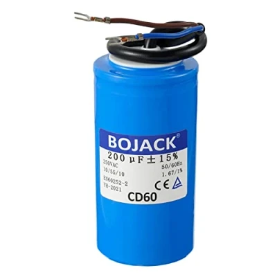 Afbeelding van BOJACK 200 uF 250 V AC MFD CD60 startcondensator motorcondensator met draad