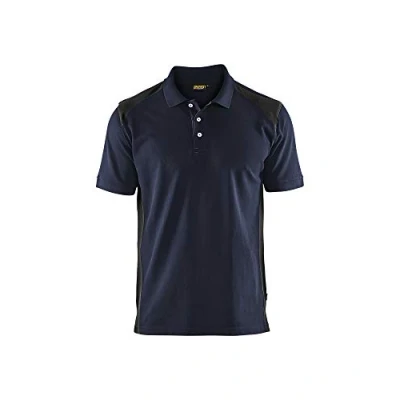 Afbeelding van Blåkläder 3324 1050 Poloshirt Piqué Donker marineblauw/Zwart Maat S