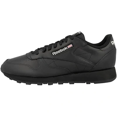 Afbeelding van Reebok Klassiek leer uniseks volwassene Gymschoen, Cblack Ftwwht Aciyel, 45.5 EU