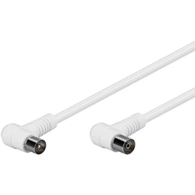 Afbeelding van Goobay Angled Antenna Cable (80 dB), Double Shielded 2.5 m