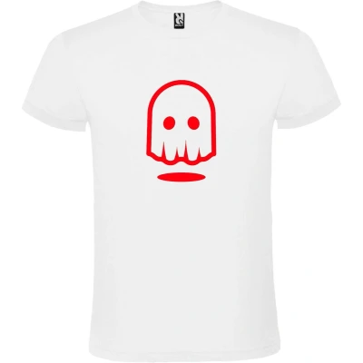Afbeelding van Wit T shirt ‘Spookje’ Rood maat 4XL