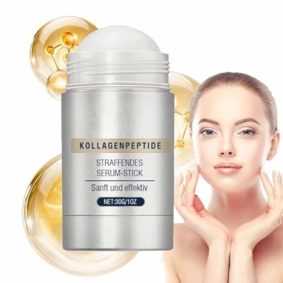 Afbeelding van Collagen Peptide Firming Serum Stick,Anti Aging Face Moisturizer,Retinol Facial Tightening Stick,Neck Care Stick Improve Skin Elasticity,Reduces Wrinkles &amp; Fine Lines (1pc)