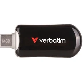 Afbeelding van Verbatim 30224 USB flash drive 64 GB Type C 3.2 Gen 1 (3.1 1) Zwart
