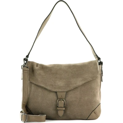 Afbeelding van FREDsBRUDER Leren Schoudertas Sylvin Satchel Taupe Lichtbruin