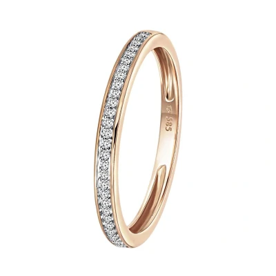 Afbeelding van Lucardi Ring, Dames, Maat: 57, Rose