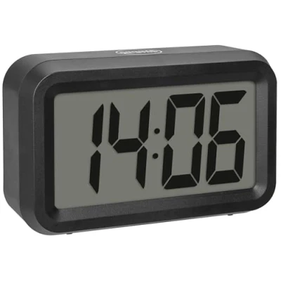 Afbeelding van TFA Dostmann 60.2038.01 Wekker Kwarts Zwart Alarmtijden 1 Groot display