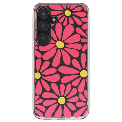 Afbeelding van imoshion hoesje Geschikt voor Samsung Galaxy S24 FE Design Dusty Rose Flowers Connect