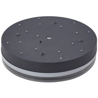Afbeelding van Lindby LED plafondlamp met dimmer 1licht Kunststof H: 9.5 cm zand zwart, wit Inclusief lichtbron