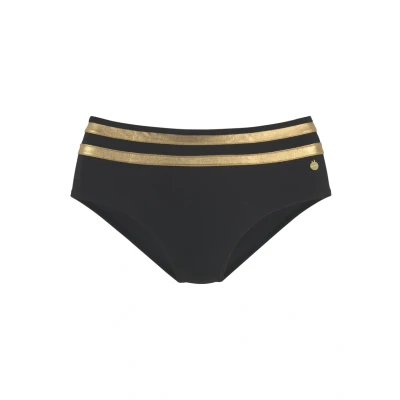 Afbeelding van Lascana Bikinibroekje, Dames, Maat: 44, Schwarz goldfarben