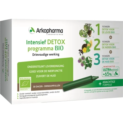 Afbeelding van Arkopharma Intensief Detox Programma Bio Drinkampullen 30ST