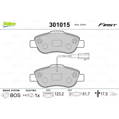 Afbeelding van Valeo Remblokset 301015