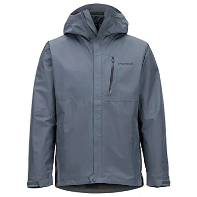 Afbeelding van Marmot Heren Minimalist GORE TEX Component Jacket, Waterdichte, warme regenjack, winddichte regenjas voor op de fiets, ademend hardshell windjack als overgangsjas, Steel Onyx, M