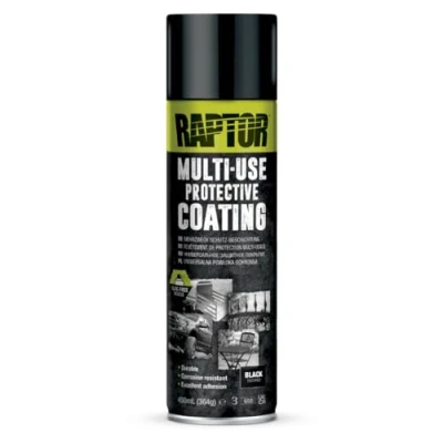 Afbeelding van Raptor Liner Multi Use Bedliner Coating ZWART spuitbus 450ml