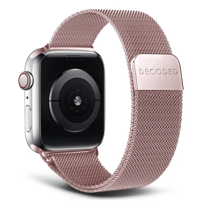 Afbeelding van Decoded Milan Traction Strap Apple Watch 38/40/41mm Rose Gold