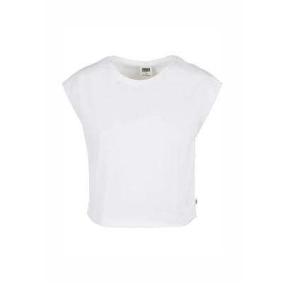 Afbeelding van Urban Classics Ladies Organic Short TEE Tshirt basic, Dames, Maat: 4XL, White