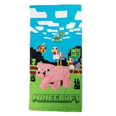 Afbeelding van Minecraft strandlaken 70x140 cm Multi