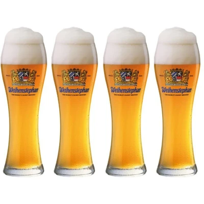 Afbeelding van Weihenstephaner Bierglas Weizen 500 ml 4 stuks