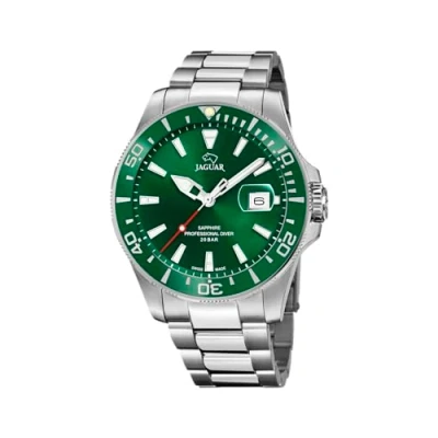 Afbeelding van Jaguar J860/B Horloge Mens Green Executive Chronograaf staal