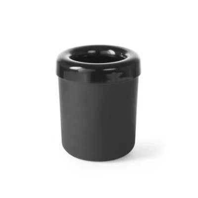 Afbeelding van Hendi Tafelafvalbakje of bestekhouder, Melamine, Zwart, 13øx16(h)cm, 421574