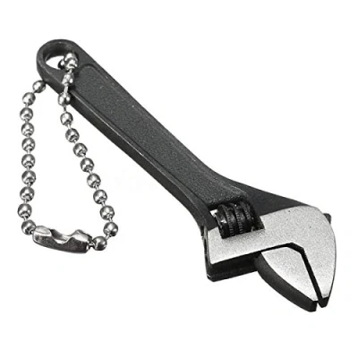 Afbeelding van Mini verstelbare sleutel, 2,5 inch kleine stalen sleutel kaaksleutel HATOOLHA® handsleutel gereedschap voor industrie en autoreparatie (zwart)
