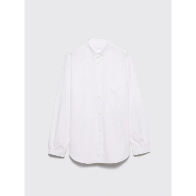 Afbeelding van Button Down Cotton Shirt with Long Sleeves and Chest Pocket