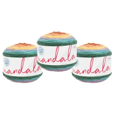 Afbeelding van Lion Brand Yarn Mandala, veelkleurig garen voor breien, haken en knutselen, Doxy, 1 Pack