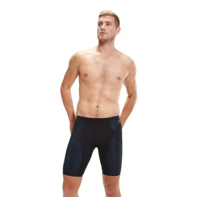 Afbeelding van Speedo MENS MAX Compression Jammer Zwemshorts, Heren, Maat: 1, Black/dark teal