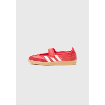 Afbeelding van adidas Originals Samba JANE Ballerina&#039;s met enkelbandjes, Dames, Maat: 35.5, Better scarlet/team victory red/gum 3 Leer
