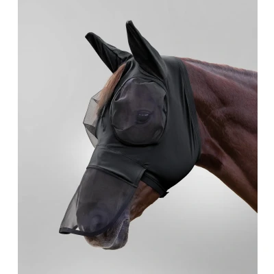 Afbeelding van Waldhausen Puck Vliegenmasker met neusbescherming, zwart, VB