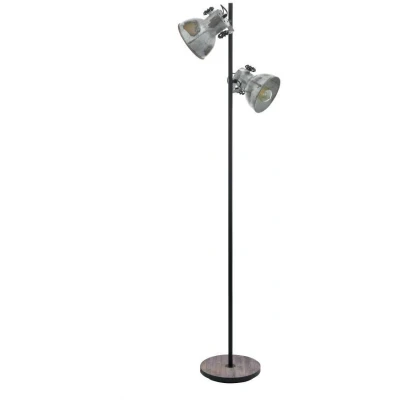 Afbeelding van Leen Bakker EGLO Vloerlamp Barnstaple /zwart/ Staande Zwart Staal