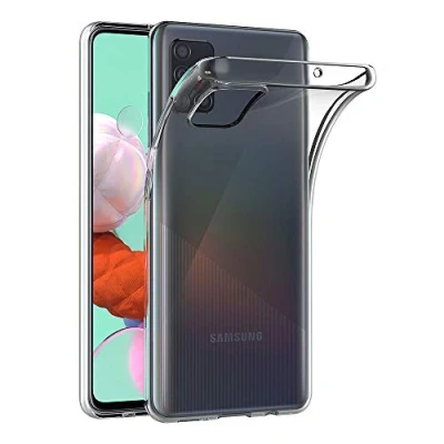 Afbeelding van AICEK Hoesje compatibel voor Samsung Galaxy A51, transparante siliconen hoes A51 Bumper Covers Clear Case (6,5 inch)