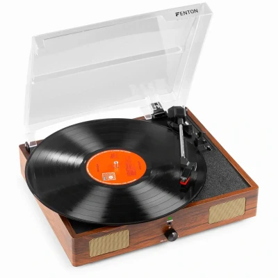 Afbeelding van Fenton RP106W USB platenspeler met boxen Bruin (hout)
