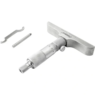 Afbeelding van Dasqua 4611 8106 Dieptemicrometer Met controlemaat 0 25 mm DIN 863