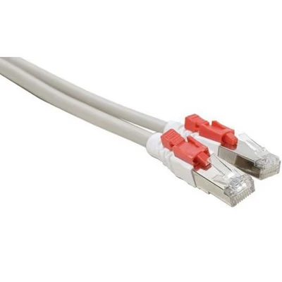 Afbeelding van Netwerkkabel RJ45 CAT 6 S/FTP met vergrendeling grijs 2 M