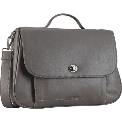 Afbeelding van LEONHARD HEYDEN Leren Afzonderlijke gevallen Laptoptas met laptopvak Nizza Business Bag Taupe