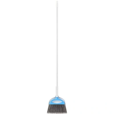 Afbeelding van Amazon Basics Bezem en veegblik, set, blauw wit