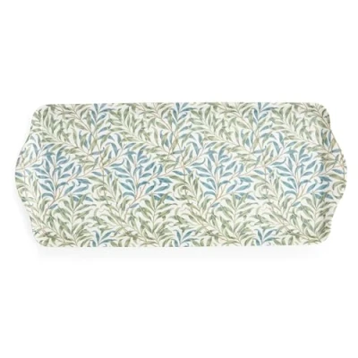 Afbeelding van Spode Morris &amp; Co Willow Bough Salie Melamine Sandwich Dienblad van Portmeirion, Groen, 38 x 16cm (X0019419173)