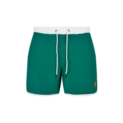 Afbeelding van Urban Classics Retro Zwemshorts, Heren, Maat: 4XL, White green