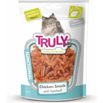 Afbeelding van 20x Truly Cat Snacks Anti Haarbal met Kip 50 gr